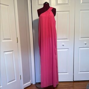 Pomander Place Asymmetrical Hot Pink One-Shoulder Soleil Gown Dress XL
